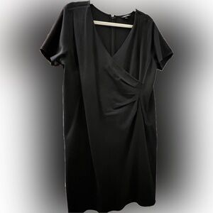 Lands’ End Ponte Dress Black Size 16P